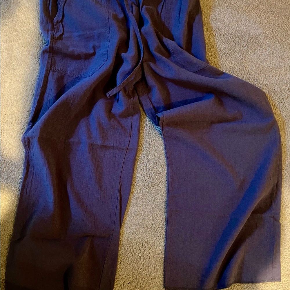 Men’s/Women’s Linen wide leg casual / yoga pants